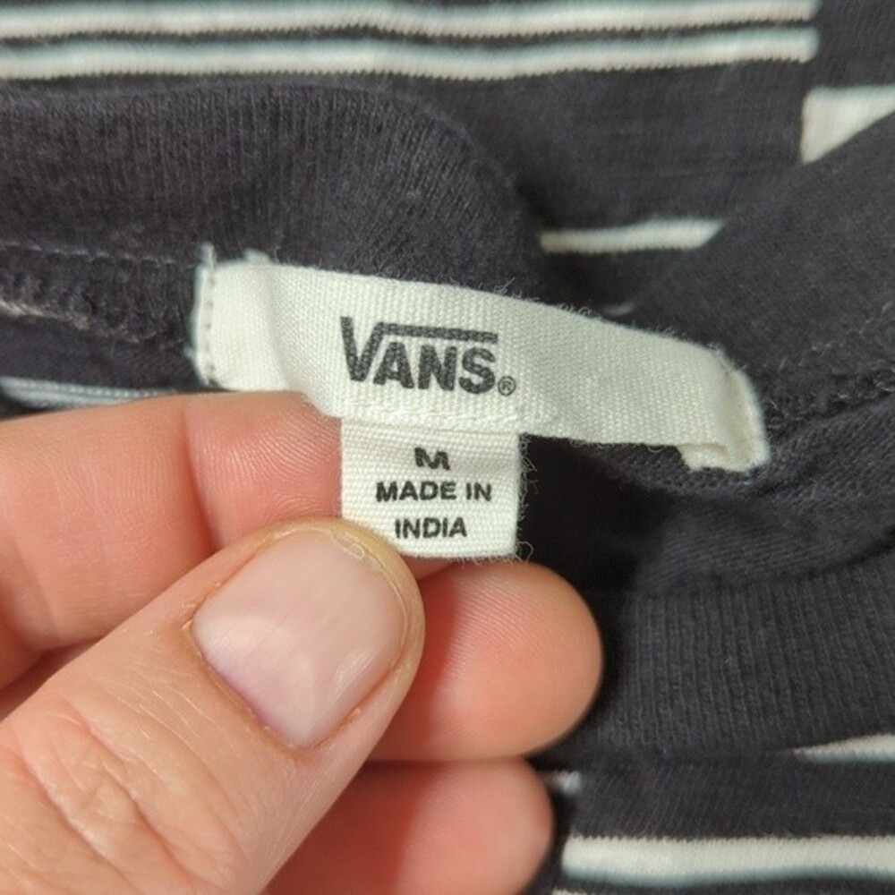 Vans Tee Shirt Style Dress Black and White size M - Picture 3 of 4